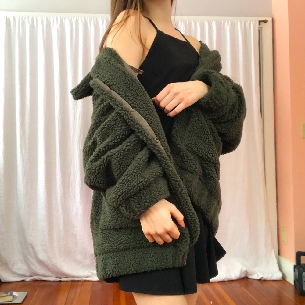 Oversized Green Jacket